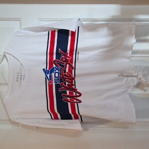 Womens MLB Chicago White Sox  tie front t shirt
